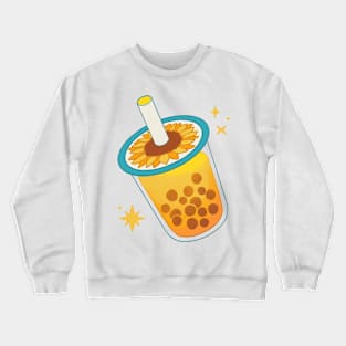 Sunflower Boba Tea Crewneck Sweatshirt